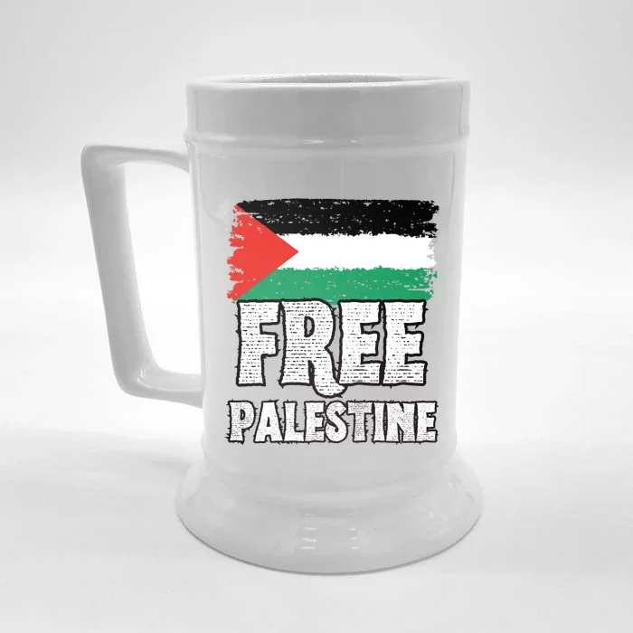 Free Palestine Flag Front & Back Beer Stein