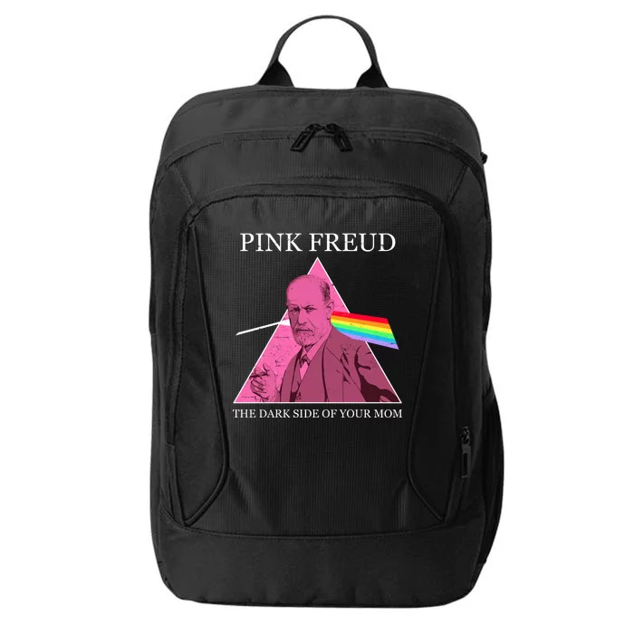 Funny Pink Freud The Dark Side Of Your Mom City Backpack