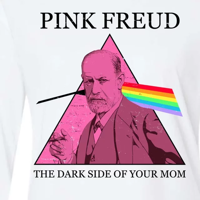 Funny Pink Freud The Dark Side Of Your Mom Womens Cotton Relaxed Long Sleeve T-Shirt