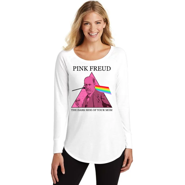 Funny Pink Freud The Dark Side Of Your Mom Women's Perfect Tri Tunic Long Sleeve Shirt