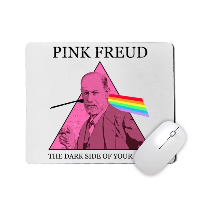 Funny Pink Freud The Dark Side Of Your Mom Mousepad