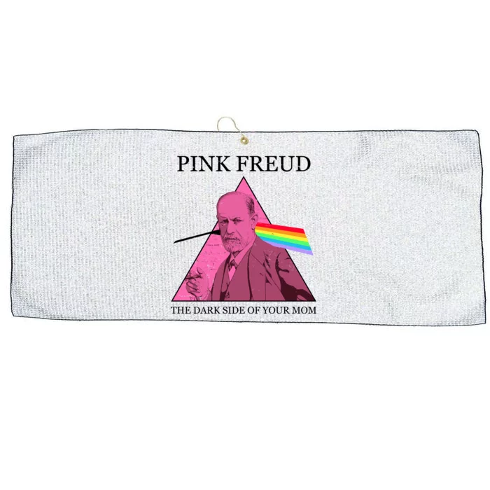 Funny Pink Freud The Dark Side Of Your Mom Large Microfiber Waffle Golf Towel