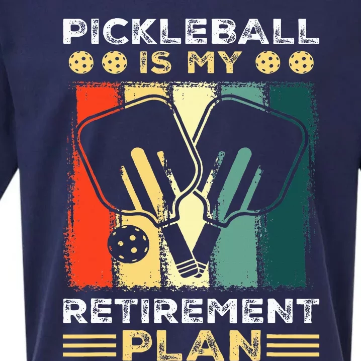 Funny Pickleball for Retirees or Ready to Retire Sueded Cloud Jersey T-Shirt