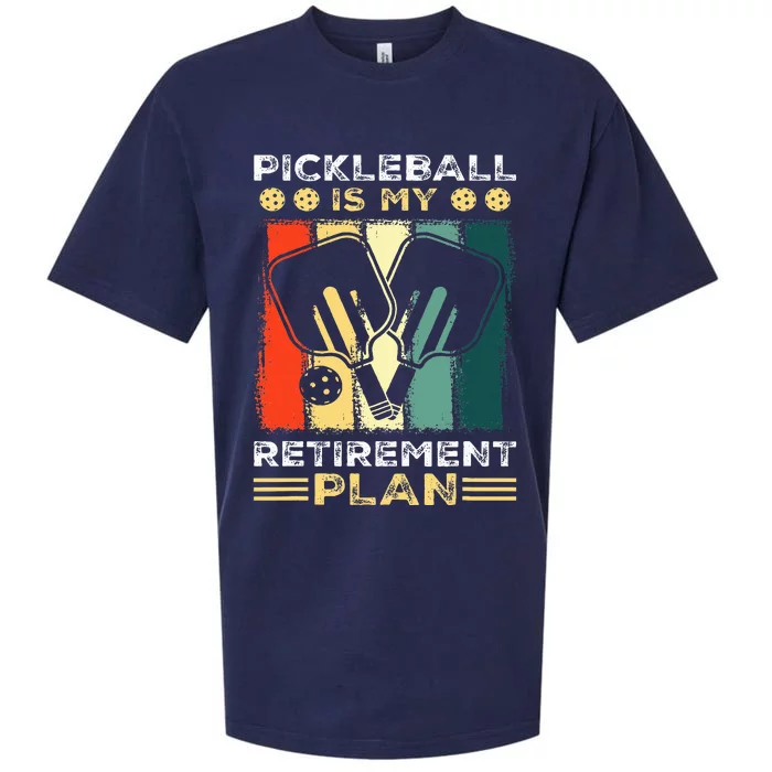 Funny Pickleball for Retirees or Ready to Retire Sueded Cloud Jersey T-Shirt