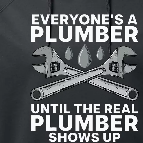 Funny Plumber For Wo Plumbers Pipefitter Steamfitter Performance Fleece Hoodie