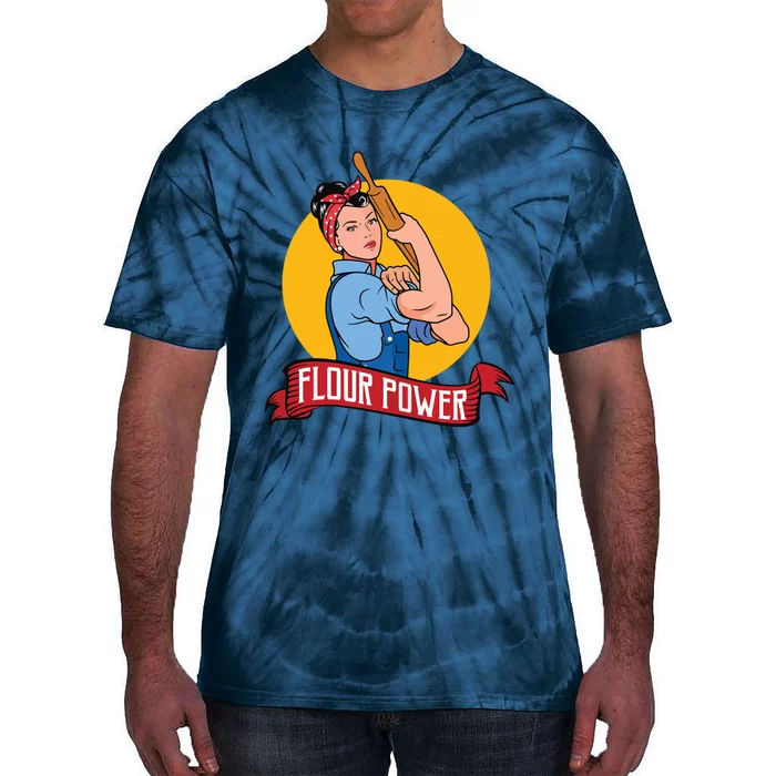 Flour Power Funny Baking & Pastry Baker Baking Gift Tie-Dye T-Shirt