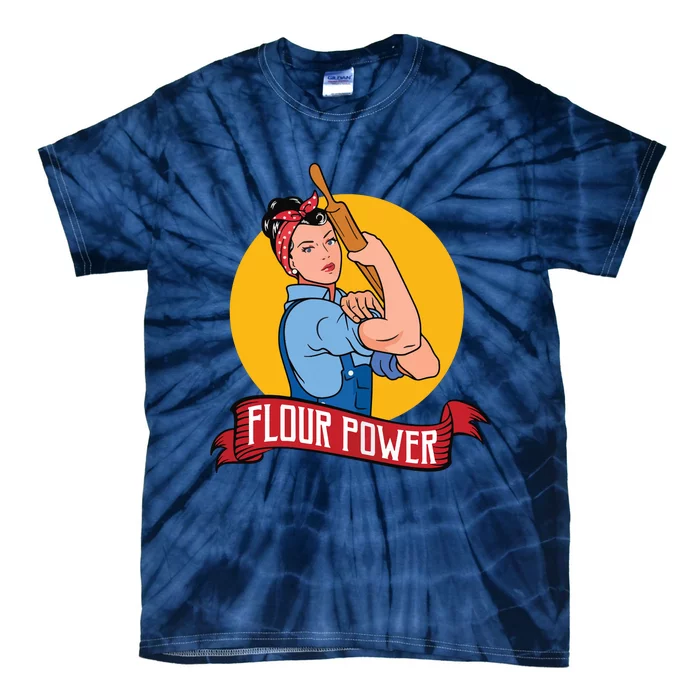 Flour Power Funny Baking & Pastry Baker Baking Gift Tie-Dye T-Shirt