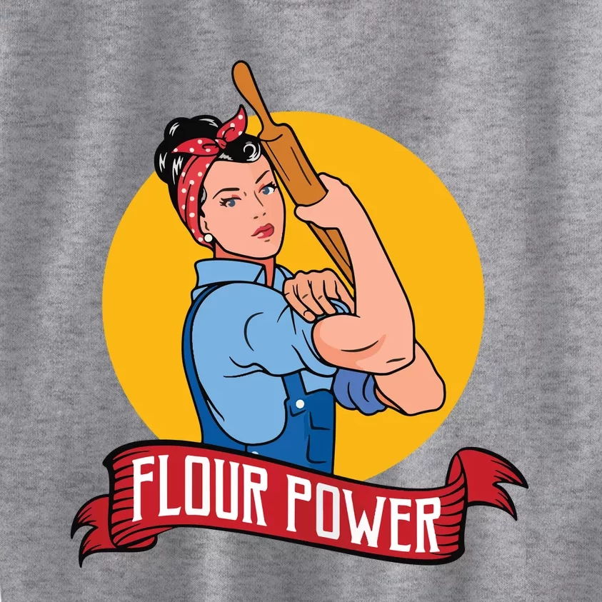 Flour Power Funny Baking & Pastry Baker Baking Gift Kids Sweatshirt