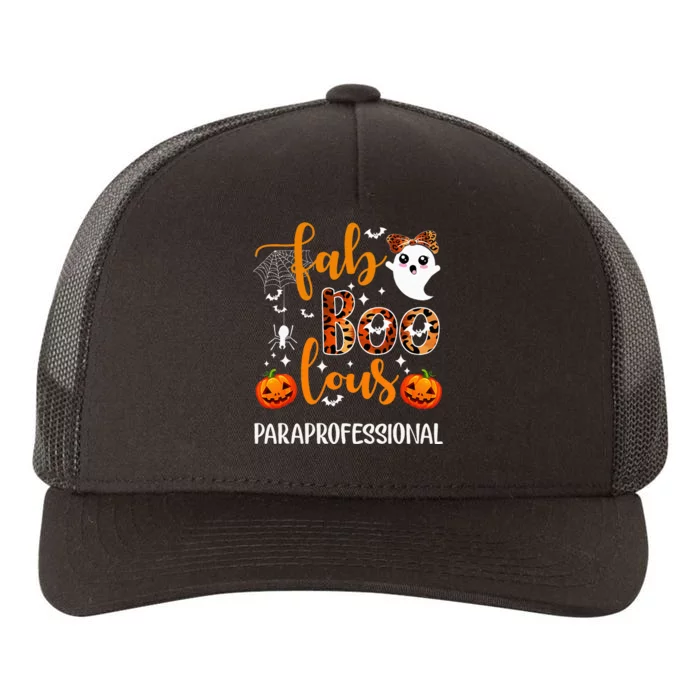 Faboolous Paraprofessional Funny Para Squad Happy Halloween Yupoong Adult 5-Panel Trucker Hat