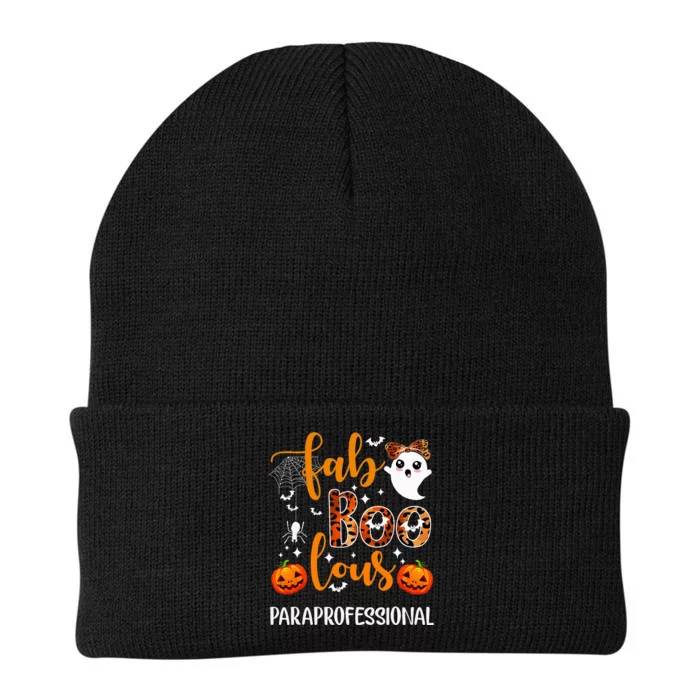 Faboolous Paraprofessional Funny Para Squad Happy Halloween Knit Cap Winter Beanie