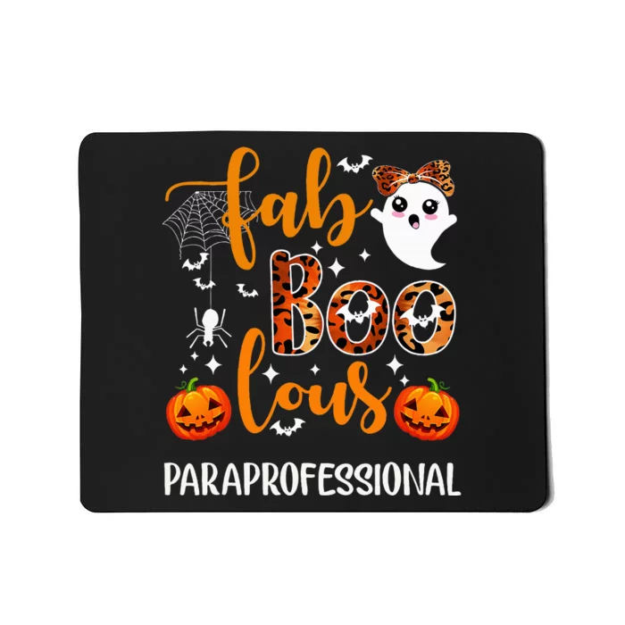 Faboolous Paraprofessional Funny Para Squad Happy Halloween Mousepad