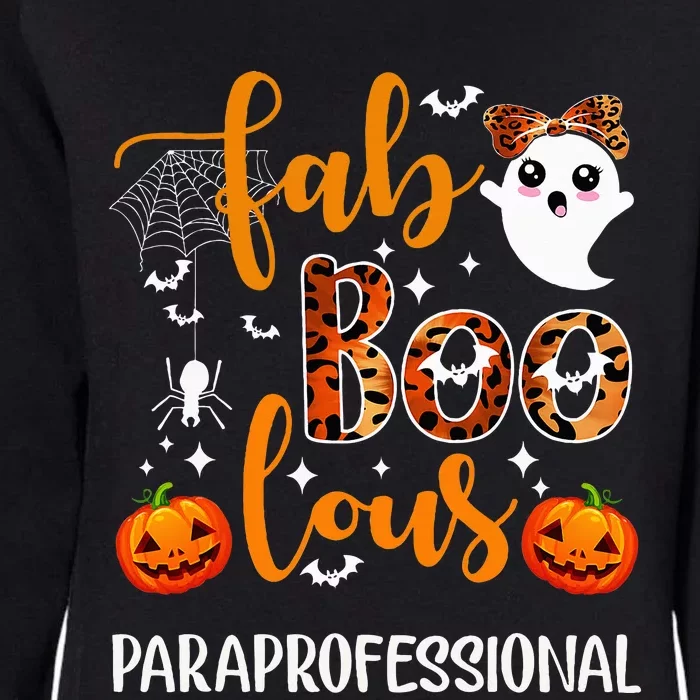 Faboolous Paraprofessional Funny Para Squad Happy Halloween Womens California Wash Sweatshirt