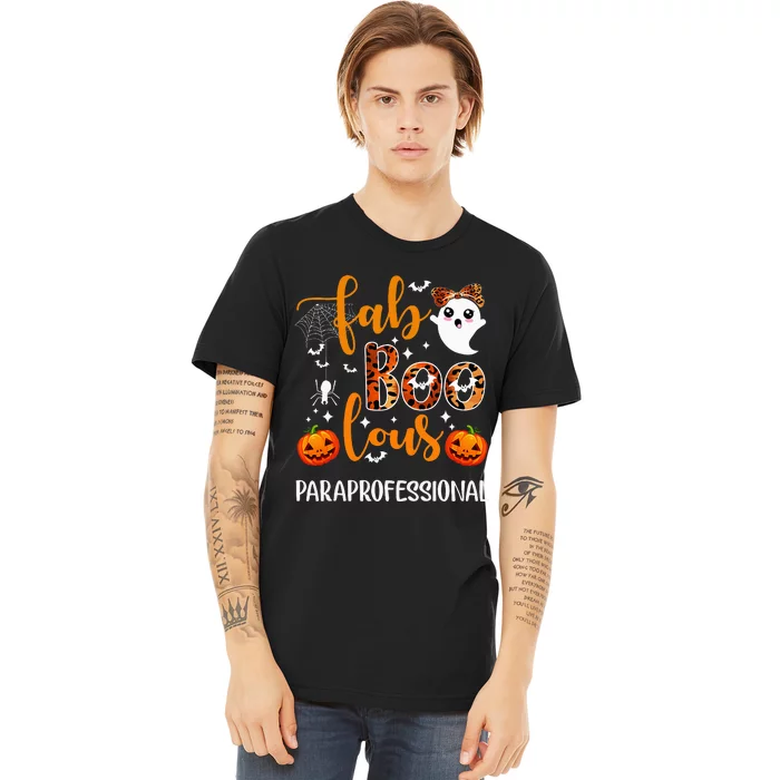 Faboolous Paraprofessional Funny Para Squad Happy Halloween Premium T-Shirt