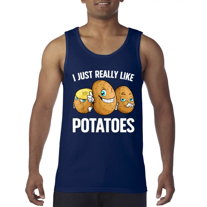 Funny Potato For Men Women Potatoes Lover Vegetables Kawaii Tank Top