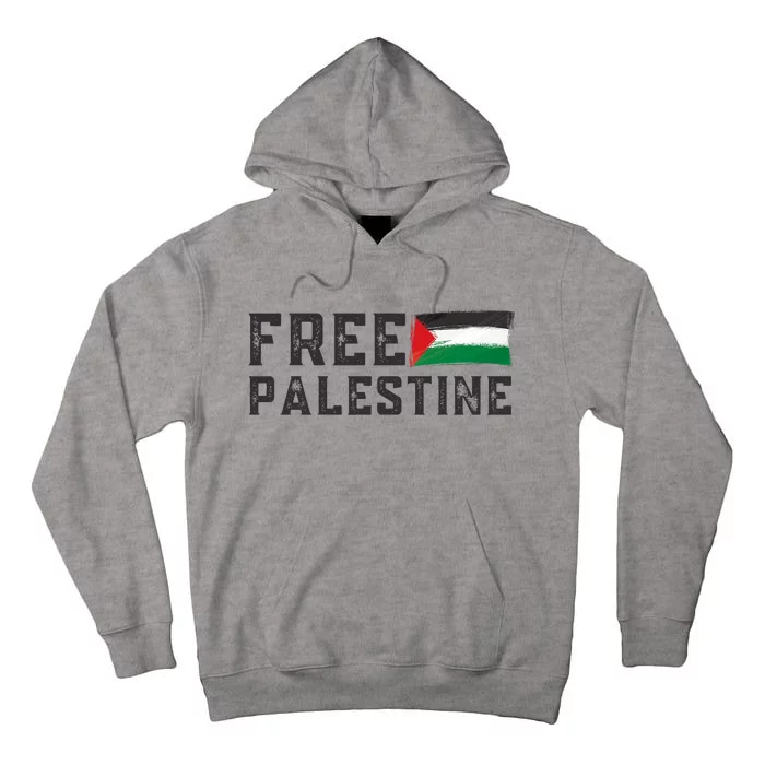 Free Palestine Flag Arabic Gaza Tall Hoodie