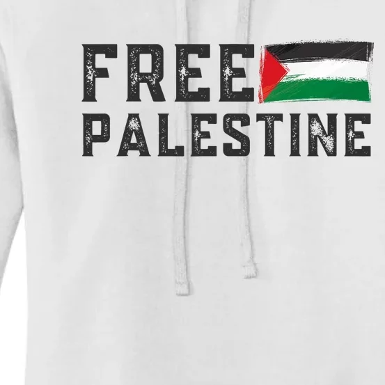 Free Palestine Flag Arabic Gaza Women's Pullover Hoodie