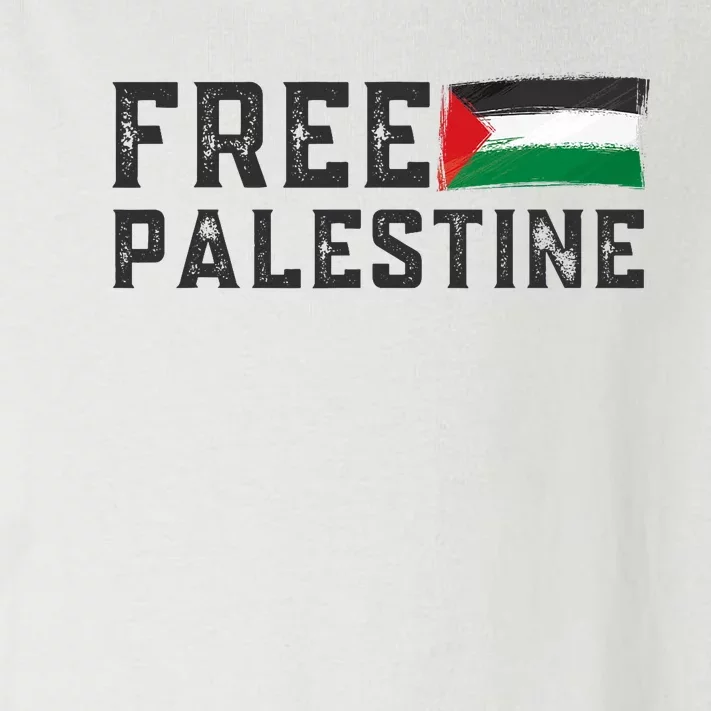 Free Palestine Flag Arabic Gaza Toddler Long Sleeve Shirt