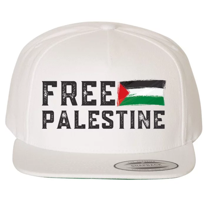 Free Palestine Flag Arabic Gaza Wool Snapback Cap