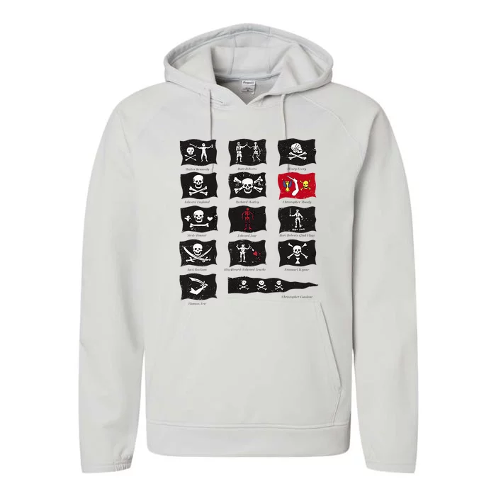 Famous Pirates Flags Performance Fleece Hoodie