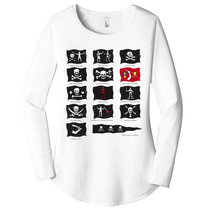 Famous Pirates Flags Women's Perfect Tri Tunic Long Sleeve Shirt