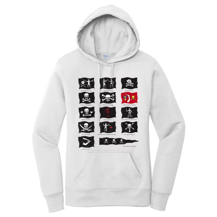 Famous Pirates Flags Women's Pullover Hoodie