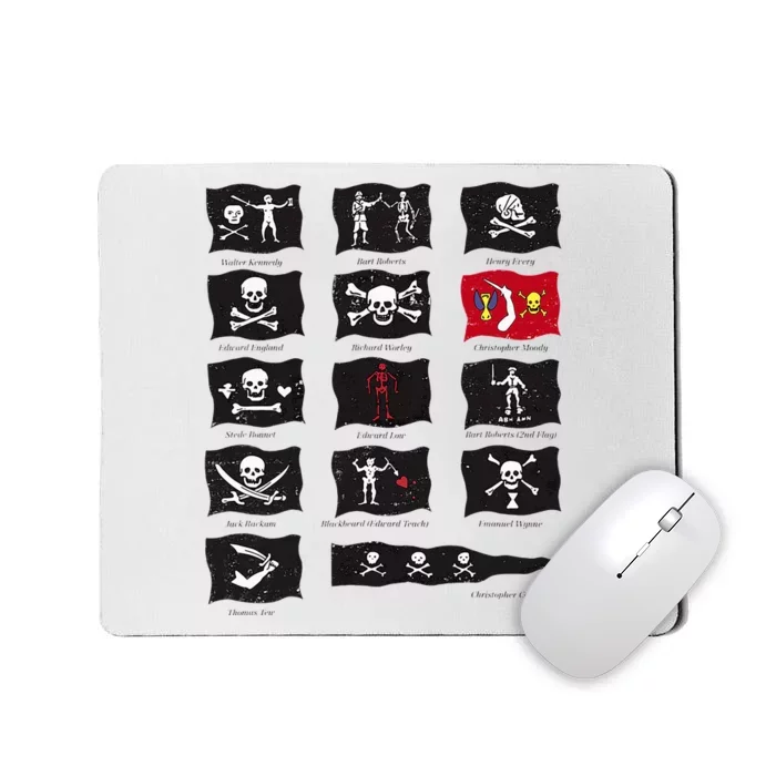 Famous Pirates Flags Mousepad