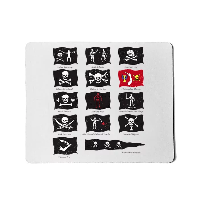 Famous Pirates Flags Mousepad