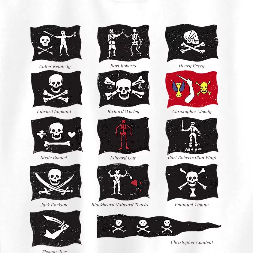 Famous Pirates Flags Kids Sweatshirt