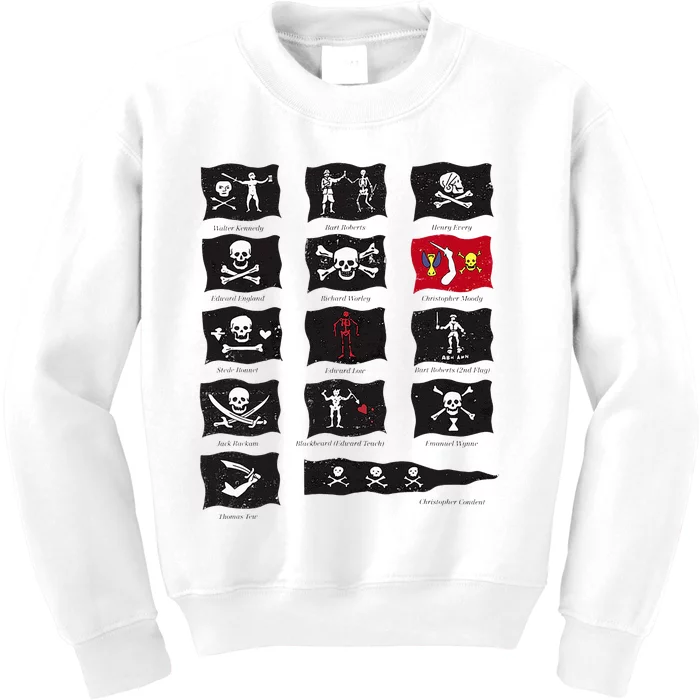 Famous Pirates Flags Kids Sweatshirt