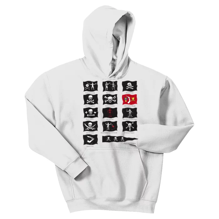 Famous Pirates Flags Kids Hoodie