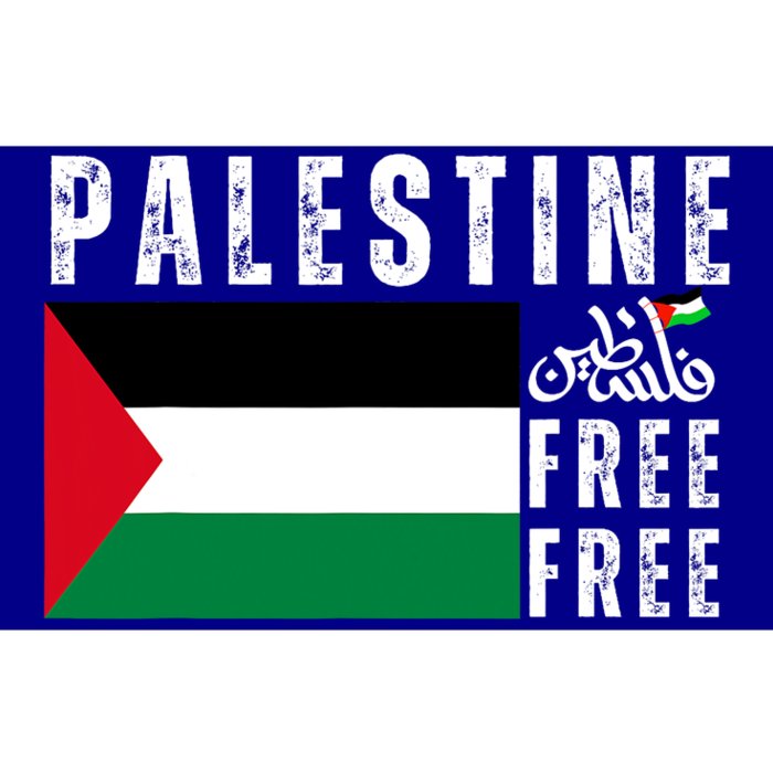 Free Palestine Free Gaza Vintage Palestine Flag Bumper Sticker