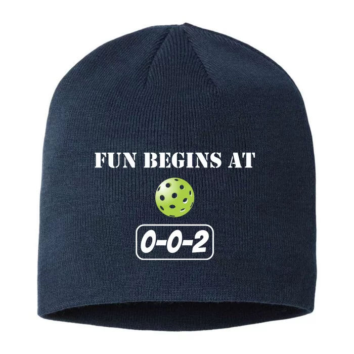 Fun Pickleball, Fun Begins At 002, Pickleball For Life 8 1/2in Sustainable Knit Beanie