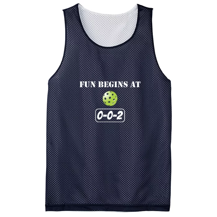 Fun Pickleball, Fun Begins At 002, Pickleball For Life Mesh Reversible Basketball Jersey Tank