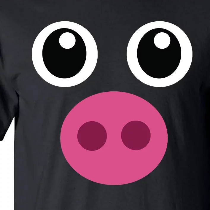 Funny Pig Face Swine Halloween Costume Gift Tall T-Shirt