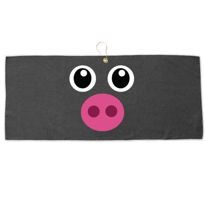 Funny Pig Face Swine Halloween Costume Gift Large Microfiber Waffle Golf Towel