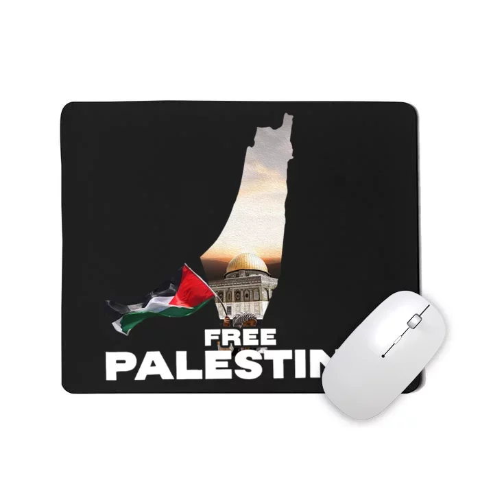 Free Palestine Flag Pray For Palestine Mousepad