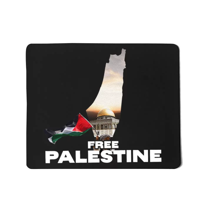 Free Palestine Flag Pray For Palestine Mousepad