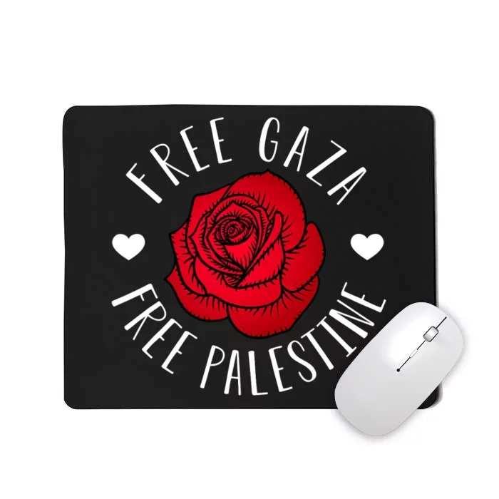 Floral Palestine Free Palestine Gaza Palestinian Support Mousepad