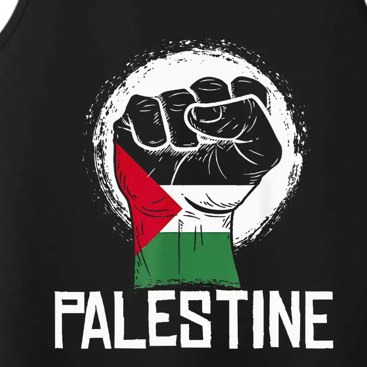 Free Palestine Performance Tank