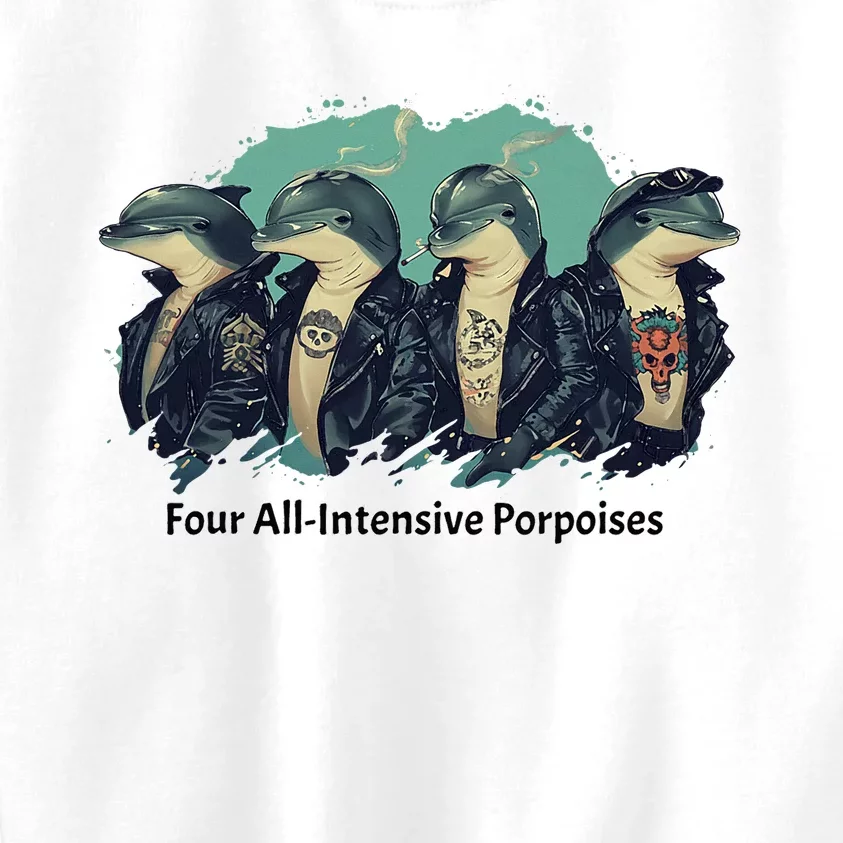 Funny Pun Four All Intensive Porpoises Kids Sweatshirt