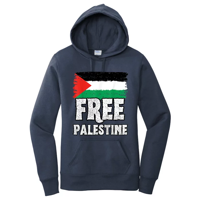 Free Palestine Flag Women's Pullover Hoodie