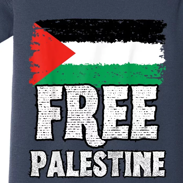 Free Palestine Flag Baby Bodysuit