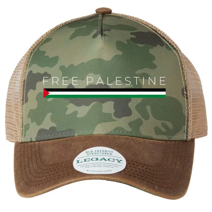 Free Palestine Flag Legacy Tie Dye Trucker Hat