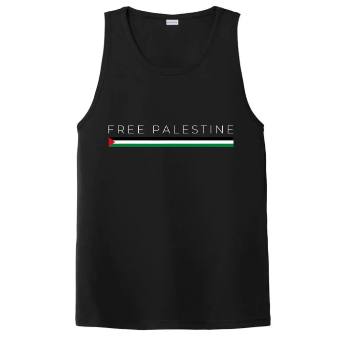 Free Palestine Flag Performance Tank