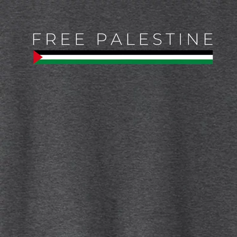 Free Palestine Flag Women's Crop Top Tee