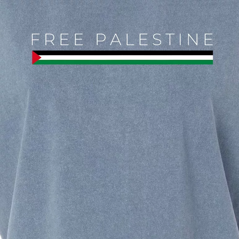 Free Palestine Flag Garment-Dyed Women's Muscle Tee