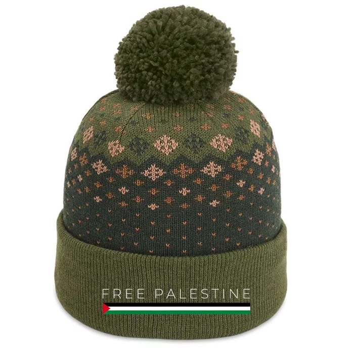 Free Palestine Flag The Baniff Cuffed Pom Beanie