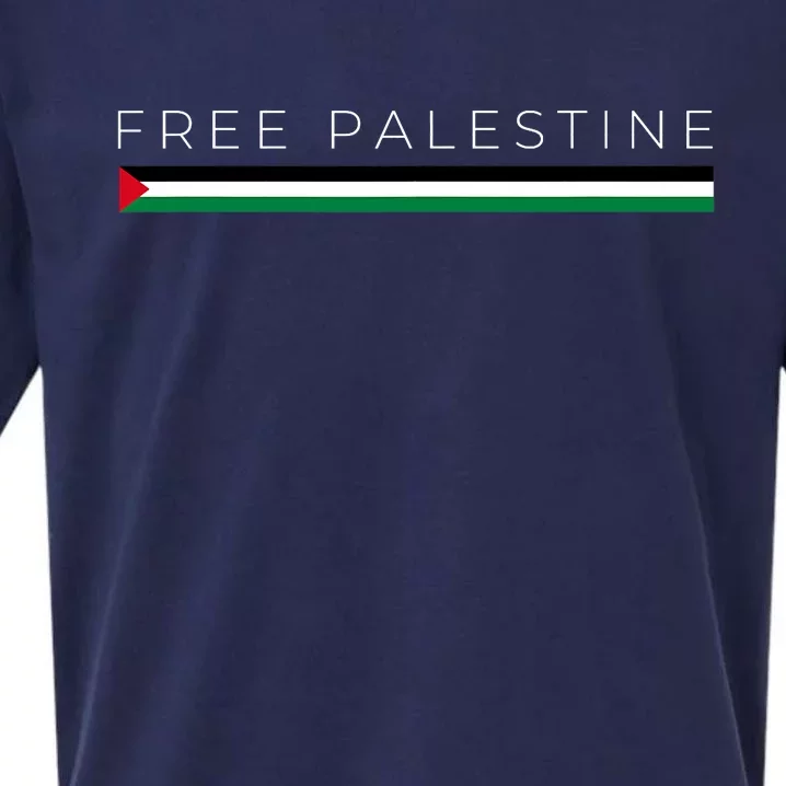 Free Palestine Flag Sueded Cloud Jersey T-Shirt