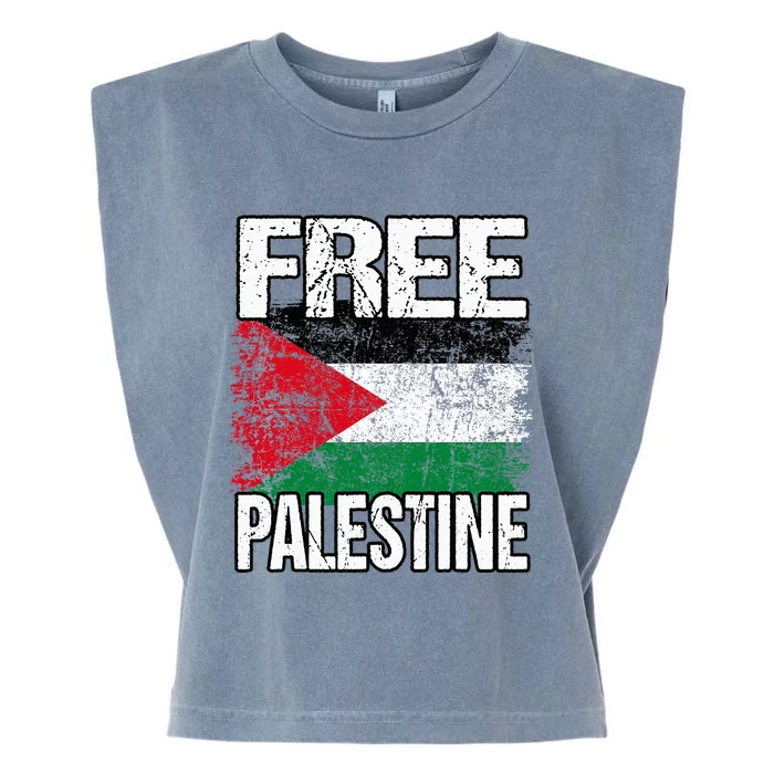 Free Palestine Garment-Dyed Women's Muscle Tee