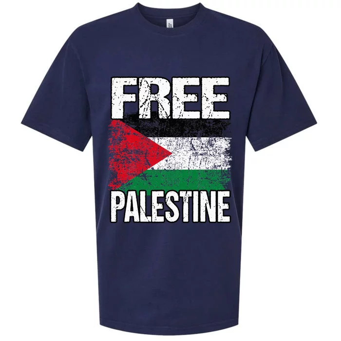 Free Palestine Sueded Cloud Jersey T-Shirt